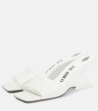 The Attico Cheope leather mules