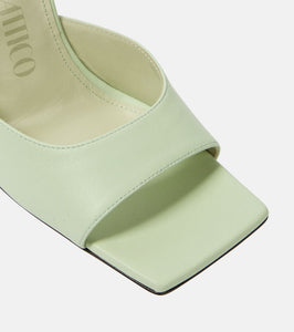 The Attico Cheope leather mules