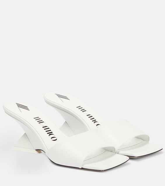 The Attico Cheope leather mules