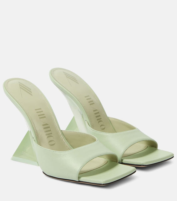 The Attico Cheope leather mules