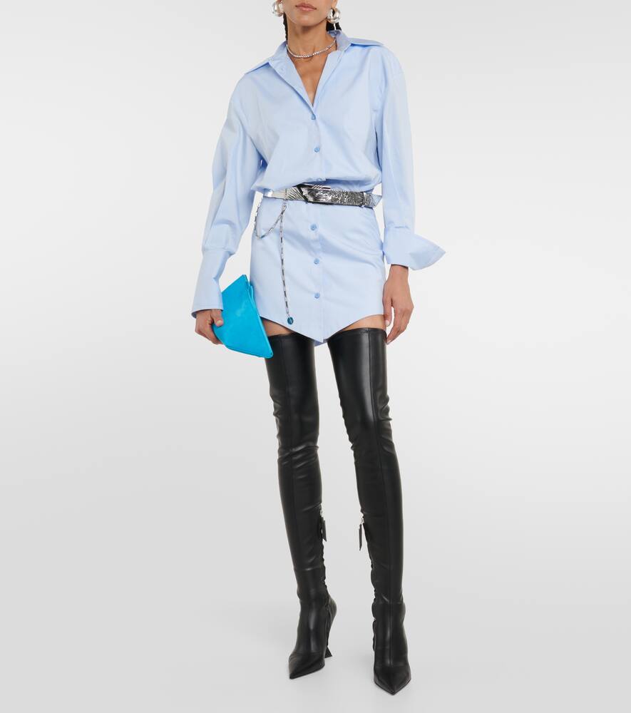 The Attico Cheope leather over-the-knee boots