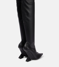 The Attico Cheope leather over-the-knee boots