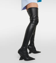 The Attico Cheope leather over-the-knee boots