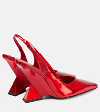 The Attico Cheope leather slingback pumps