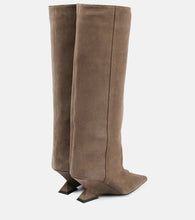 The Attico Cheope suede knee-high boots