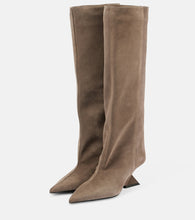 The Attico Cheope suede knee-high boots