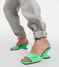 The Attico Cheope suede leather mules