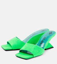 The Attico Cheope suede leather mules