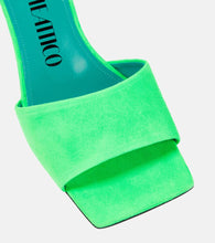 The Attico Cheope suede leather mules