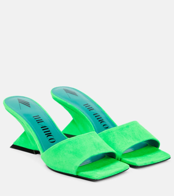 The Attico Cheope suede leather mules