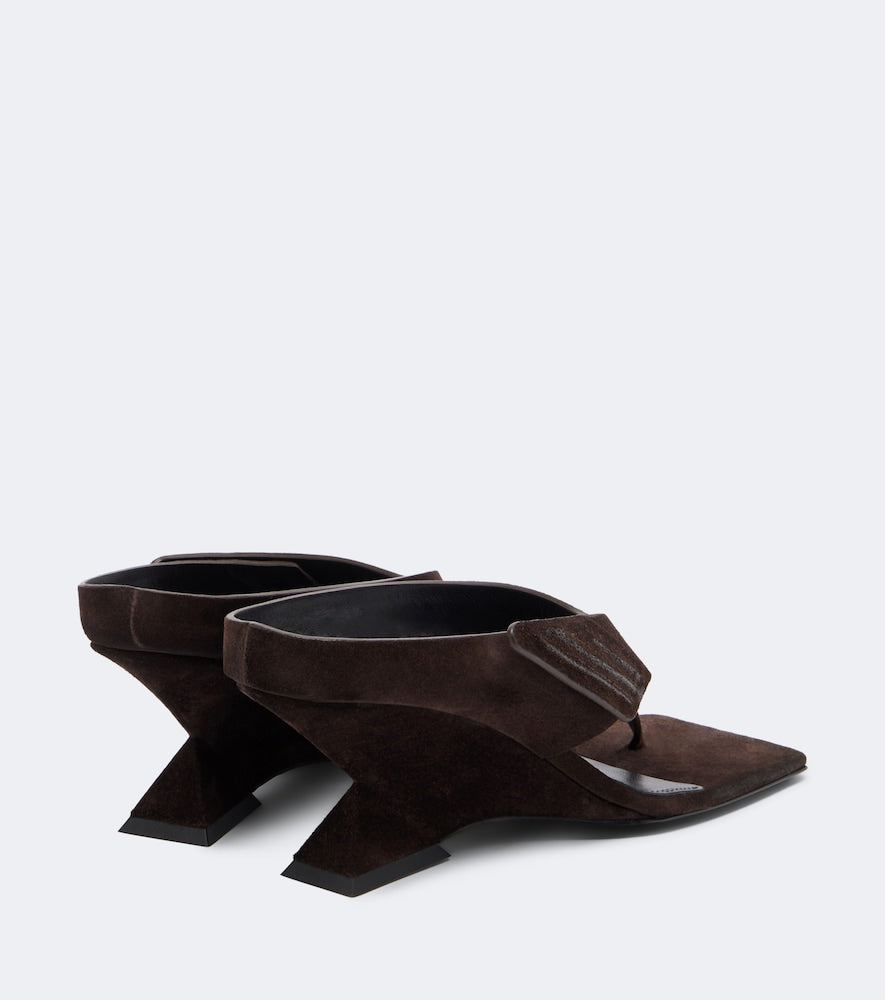 The Attico Cheope suede thong sandals