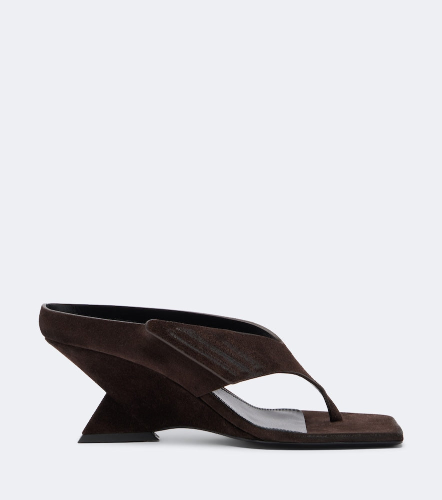 The Attico Cheope suede thong sandals