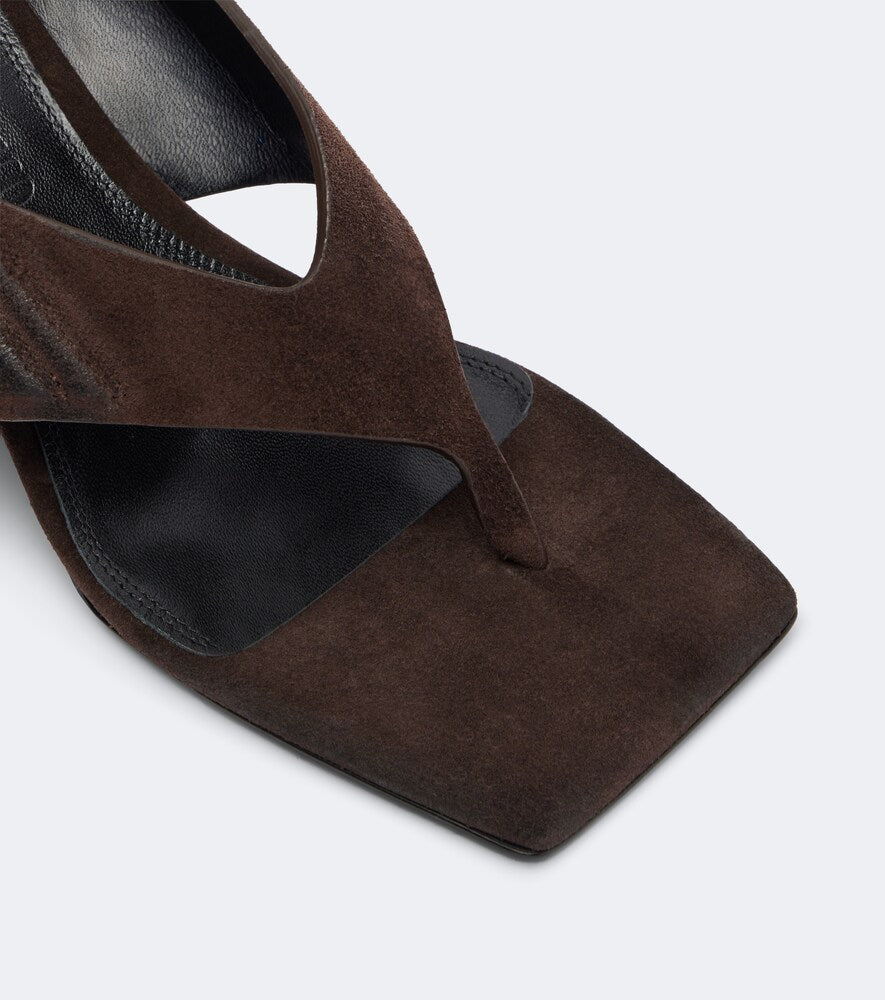 The Attico Cheope suede thong sandals