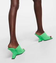 The Attico Cheope suede wedge mules