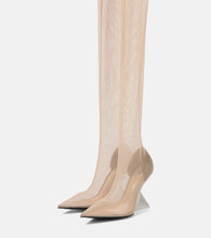 The Attico Cheopissima mesh over-the-knee boots