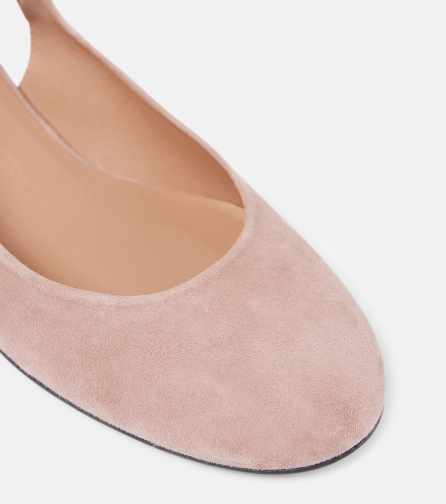 The Attico Cloe suede ballet flats