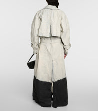 The Attico Coated denim trench coat