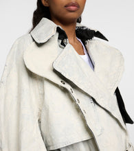 The Attico Coated denim trench coat