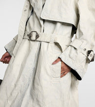 The Attico Coated denim trench coat