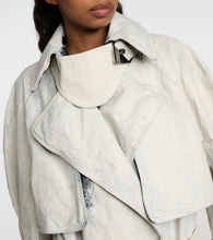 The Attico Coated denim trench coat