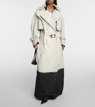 The Attico Coated denim trench coat