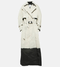 The Attico Coated denim trench coat - Attico涂层牛仔风衣