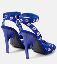 The Attico Cosmo 105 studded suede sandals