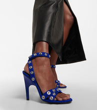 The Attico Cosmo 105 studded suede sandals