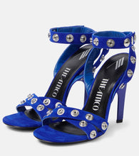 The Attico Cosmo 105 studded suede sandals