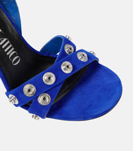 The Attico Cosmo 105 studded suede sandals