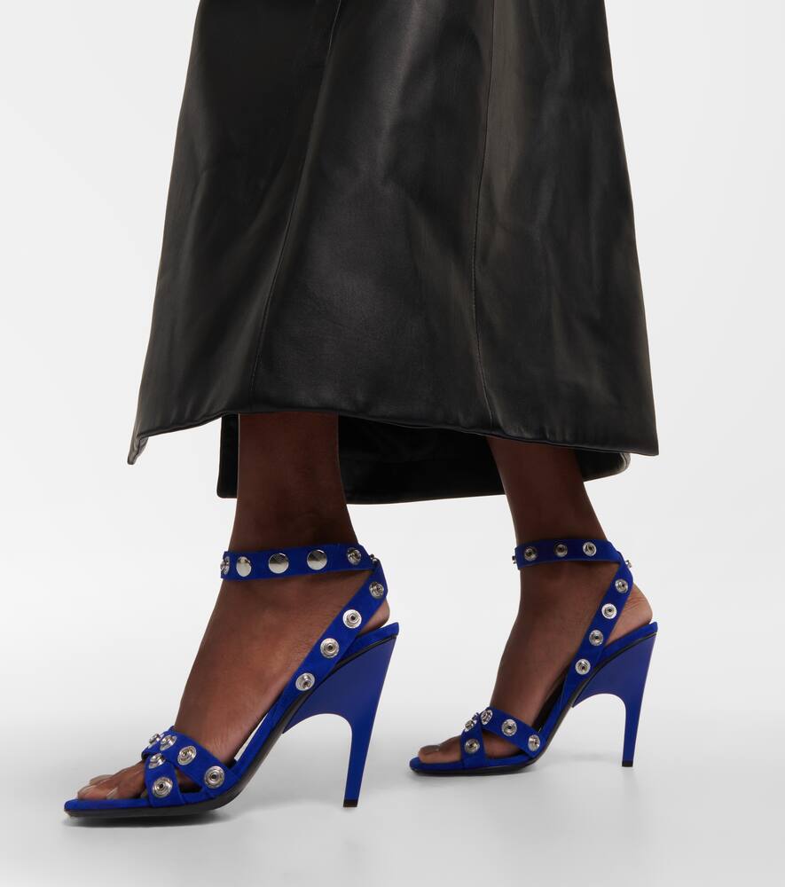 The Attico Cosmo 105 studded suede sandals