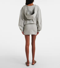The Attico Cotton-blend jersey sweatshirt dress