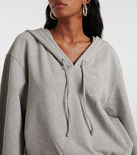 The Attico Cotton-blend jersey sweatshirt dress