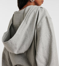 The Attico Cotton-blend jersey sweatshirt dress