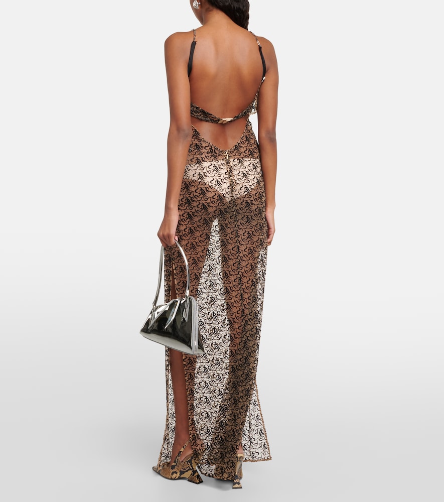 The Attico Cotton-blend maxi dress