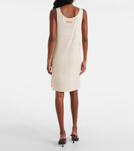 The Attico Crystal-embellished jersey minidress
