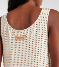 The Attico Crystal-embellished jersey minidress