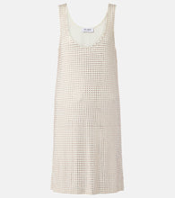 The Attico Crystal-embellished jersey minidress. Attico水晶装饰针织迷你连衣裙