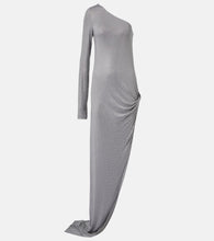 The Attico Crystal-embellished one-shoulder gown. Attico水晶装饰单肩礼服