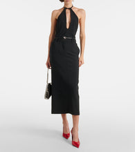 The Attico Cutout midi skirt