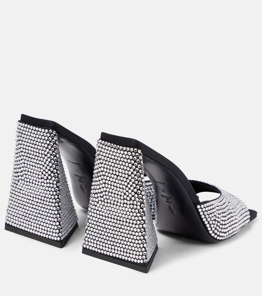 The Attico Devon crystal-embellished mules
