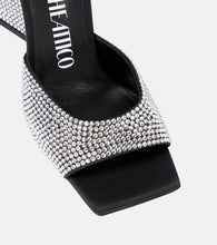 The Attico Devon crystal-embellished mules