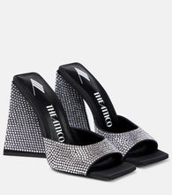 The Attico Devon crystal-embellished mules