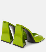 The Attico Devon faux leather mules