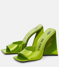 The Attico Devon faux leather mules