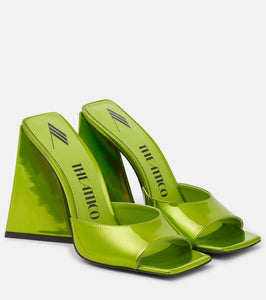 The Attico Devon faux leather mules