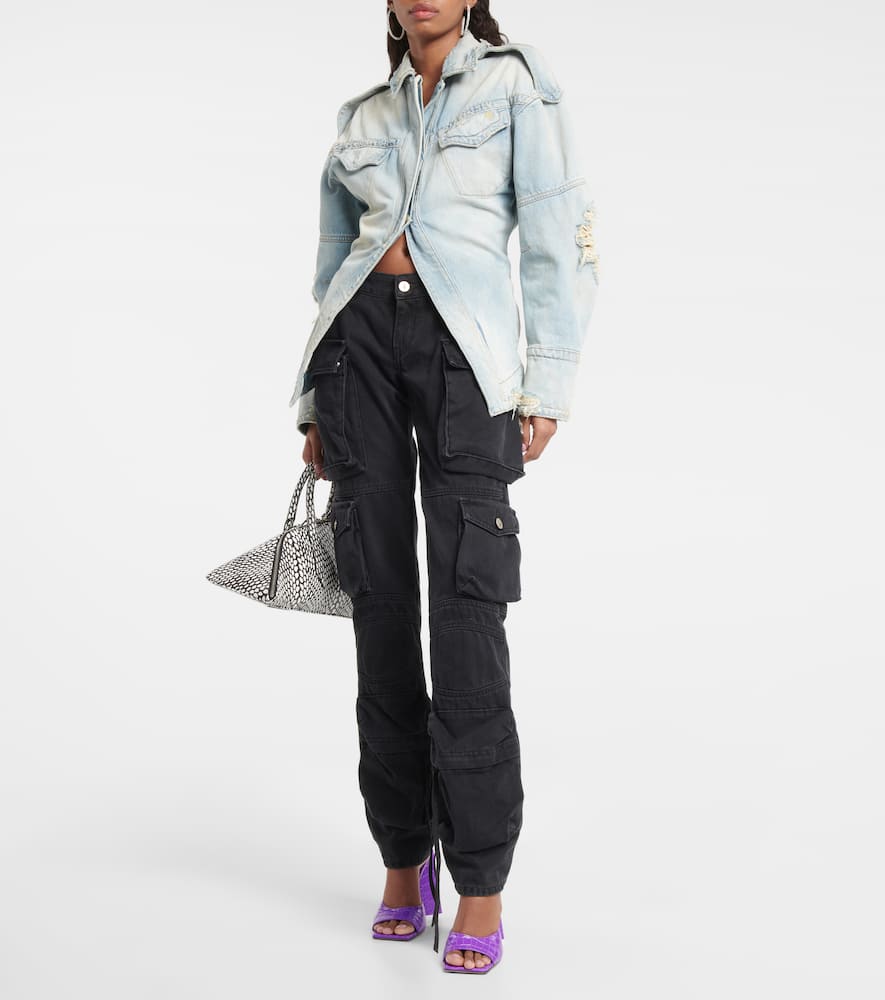 The Attico Distressed denim jacket