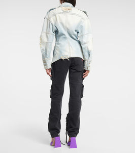 The Attico Distressed denim jacket