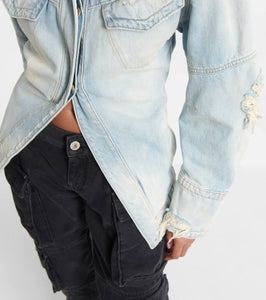 The Attico Distressed denim jacket