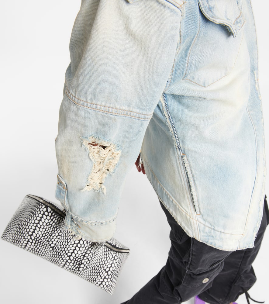The Attico Distressed denim jacket